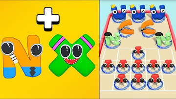 Merge Alphabet Lore Run vs Merge Alpha:Letters Run part2 #alphabet #androidgames #alphabetlore