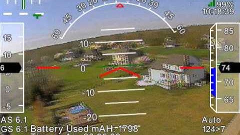 Sample of APM Mission Planner Running with Background FPV Video