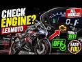 HOW TO RESET CHECK ENGINE LIGHT WITH JUST THE KEY ON LEXMOTO!!