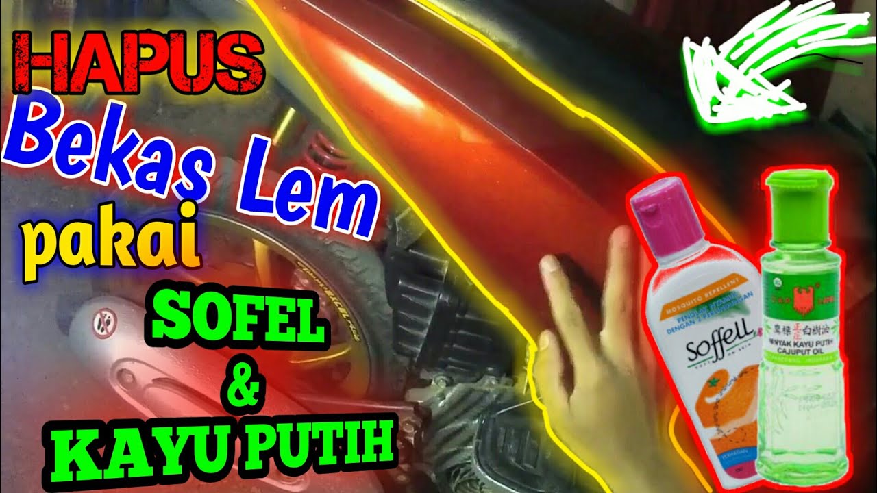 CARA MENGHILANGKAN BEKAS LEM STIKER MOTOR TUTORIAL YouTube