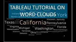 Tableau Word Cloud Tutorial