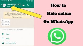 How to show offline on WhatsApp | How to hide online on WhatsApp | Rohingya Technical AJ 2023