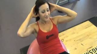 Stability Ball Crunches - Instructional Workout Video