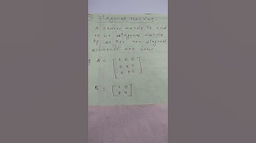 Diagonal matrix# type of matrix class 12 mathematics chapter 3 NCERT cbse