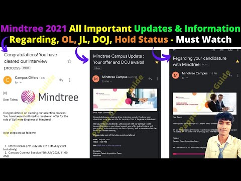 ?Mindtree 2021 All Important Updates & Information Regarding, OL, JL, DOJ, Hold, Status - Must Watch