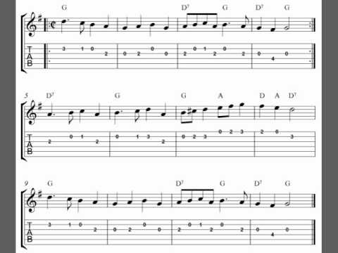 deck the halls guitar tablature sheet music youtube christmas tablature for guitar