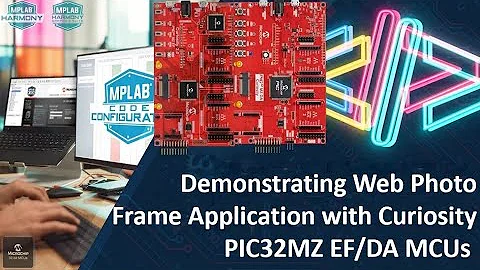 Demonstrating Web Photo Frame Application with Curiosity PIC32MZ EF/DA MCUs