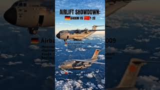 "A400M🇩🇪 vs Y-20🇨🇳":who carry more load?. #a400m #y20 #viral #plane