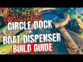 VALHEIM - CIRCLE DOCK with BOAT DISPENSER & FISHING HUT - BUILD GUIDE