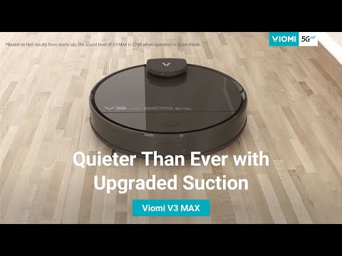 Viomi Robot Vacuum-mop V3 Max - Black Technologies about Quieter Than Ever Design