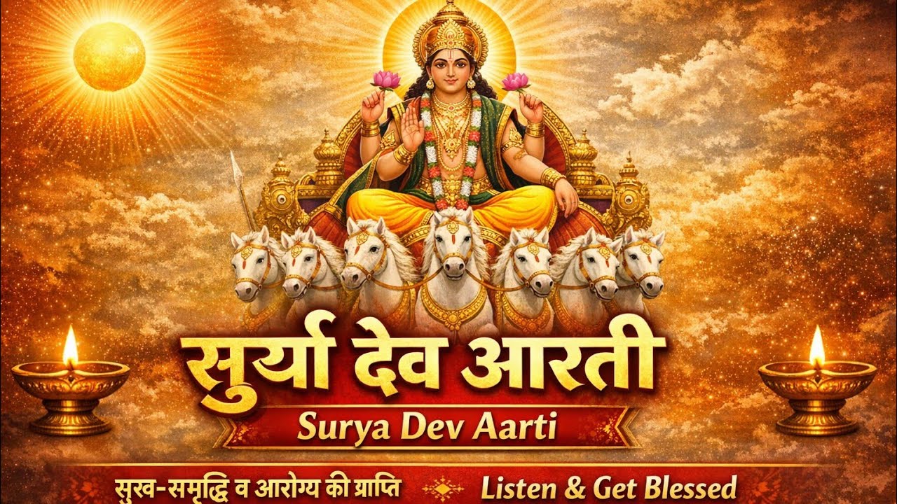 🌞 सूर्य देव आरती | Jai Kashyap Nandan Surya Dev Aarti | Surya Bhagwan Ki Aarti | Sunday Special