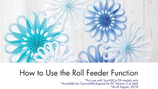 How To Use The Roll Feeder Function