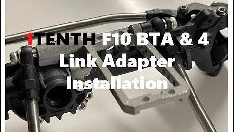 1Tenth  BTA Servo Mount and 4 Link for Vanquish F10P Install