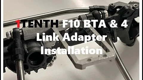 1Tenth  BTA Servo Mount and 4 Link for Vanquish F10P Install