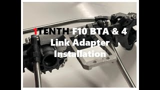 1Tenth  BTA Servo Mount and 4 Link for Vanquish F10P Install