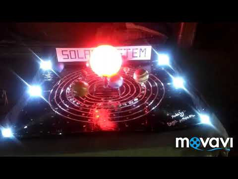 How to make d working model of solar system || project for class ||