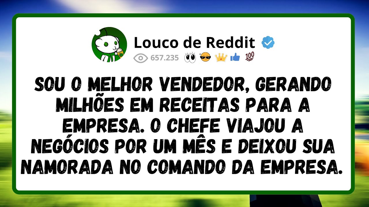 Sou O Melhor Vendedor, Gerando Milhões Em Receitas Para A Empresa...