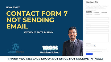 Contact form 7 not sending email [💯% FIXED] | Without SMTP plugin | Fix WP Not Sending Email Issue