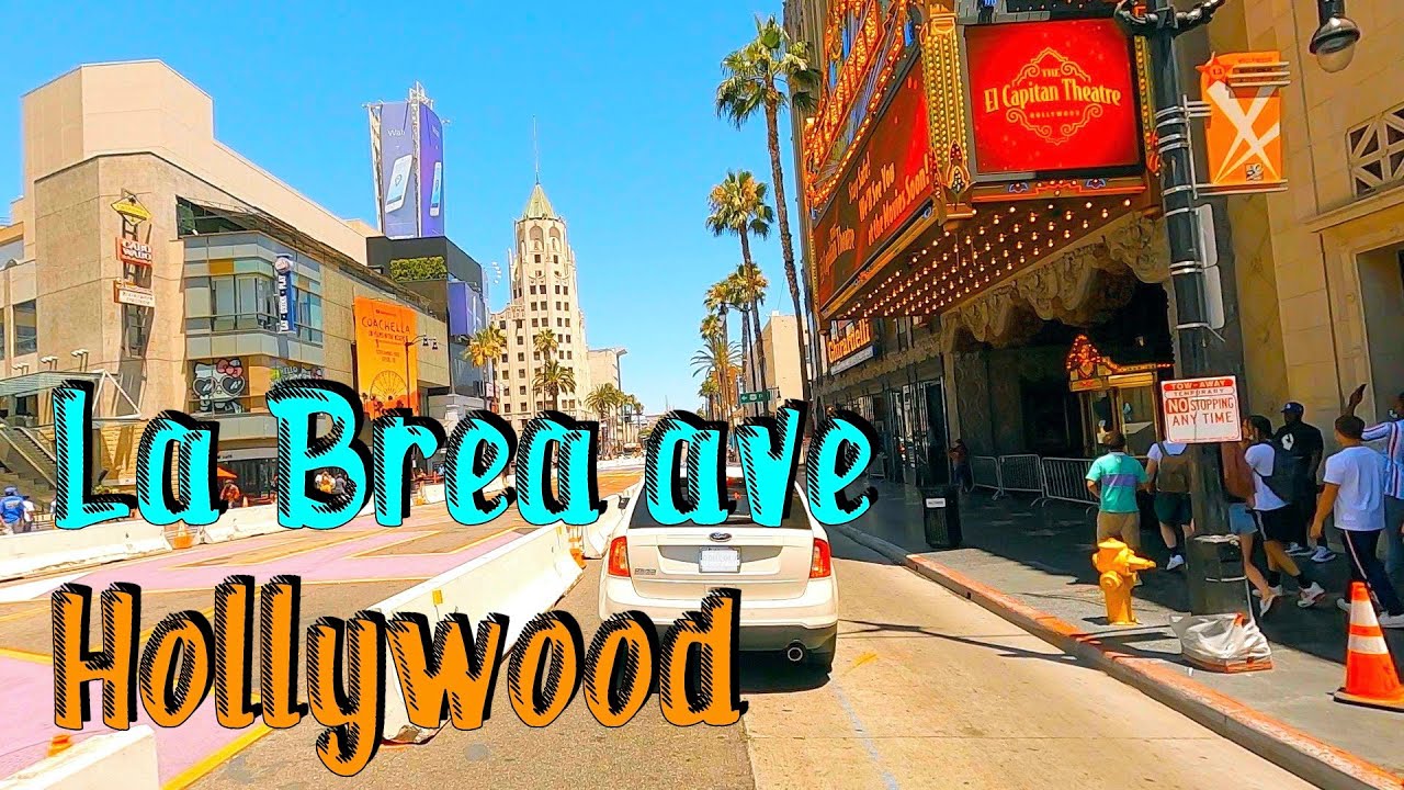 La Brea ave, Inglewood to Hollywood! Los Angeles Local Drive Tour. HD