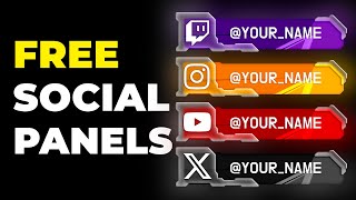 Full FREE Custom Social Media Template For Streamer and Youtubers Update