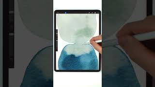 watercolor bloom effect in procreate, procreate tutorial for beginners. watercolor back￼run effect ￼