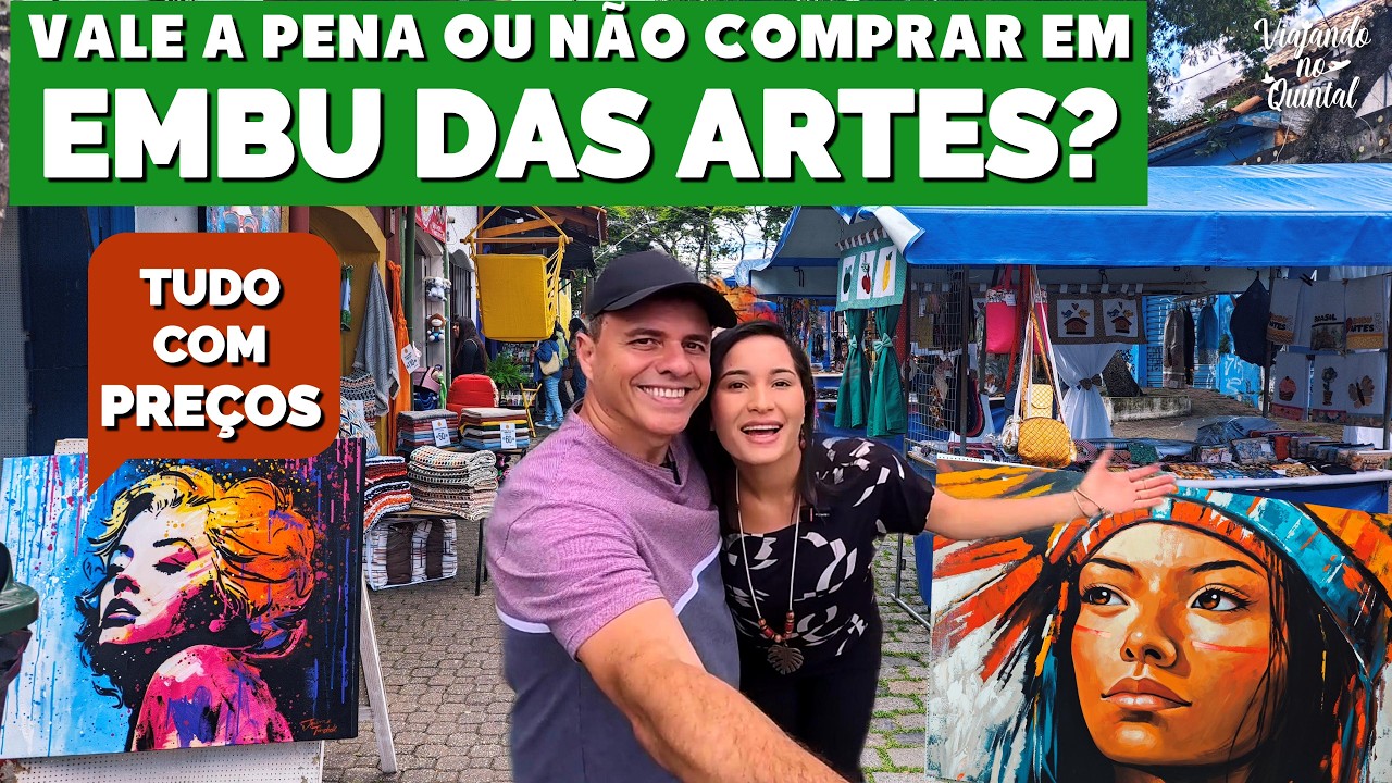 RODAMOS A FEIRA DE EMBU DAS ARTES! 🎨 Veja os PREÇOS dos Artesanatos