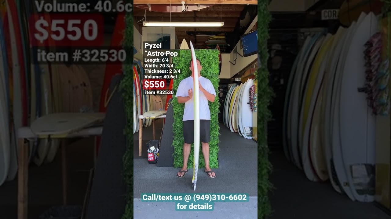 Surfboard for sale: 6’4 Pyzel Astro Pop. 