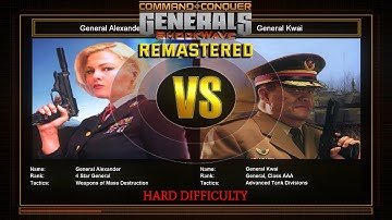 Super Weapon General Challenge 1 (VS Tank) | Hard Difficulty | C&C Generals Shockwave Remastered