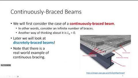 CE 414 Lecture 32: Analysis of Continuously-Braced Beams (2024.03.29)