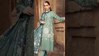 Stunning Embroidered Suit 👗 | Sage Green Look #fashion #shorts