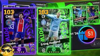 OMG 😱NEW FEATURED! & GIFT 51 😱 PACK OPENING LUCKY DRAW HAALAND & VITINHA 😱 EFOOTBALL 2027 MOBILE