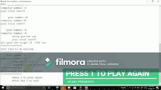 HAND CRICKET PROGRAM Profile