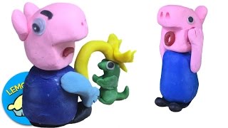 Peppa Pig George's Evil Devil Twin Toilet Training Stop-Motion Play-Doh Compilation Episode