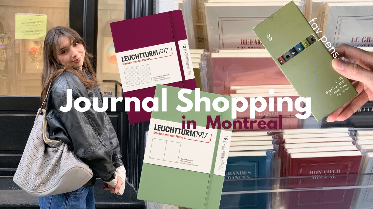 Покупка вещей для моего дневника на 2026 год в Монреале + что я написала в своей первой записи