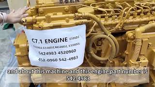 452 0960 542 4983 ENGINE ASSEMBLY E326D2 E329D2 E330D2 M320D2 E330D2L C7 1 ENGINE