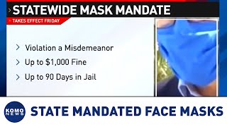 Governor announces mandatory face mask rule for Washington state