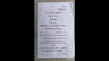 BHIC-131 Question paper JUNE 2023 #ignou #ignousolvedassignment #ignouexams