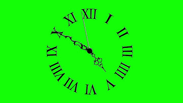 3D Clock Free Green Screen Speed 60x HD