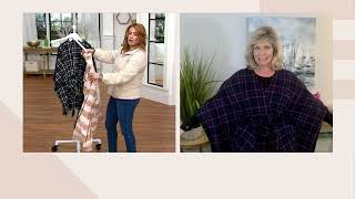 Cuddl Duds Fleece with Stretch Belted Blanket Wrap on QVC