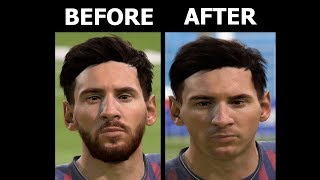 [FIFA 19 MOD]  Messi no beard + new hair texture