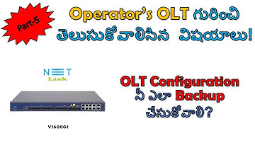 How to get OLT Configuration Backup in Netlink 8 Port Gpon OLT||Configuration Backup