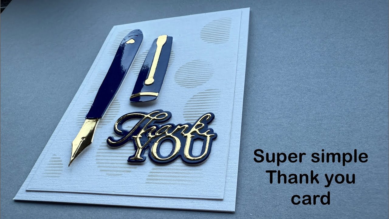 Простая открытка с благодарностью.