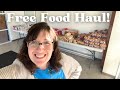 Free food haul  feeding my family of 9 with free food