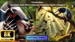 Tamandua: The Anteater With a Secret Weapon: Sticky Fingers! #12k #8k #4k #viral #trending #viral