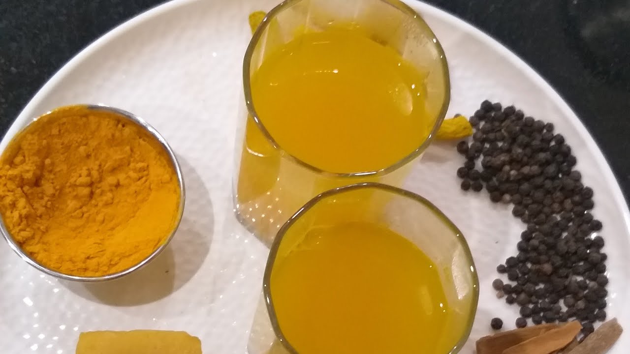 Immunity Booster Natural Drink Turmeric Ginger Tea Youtube