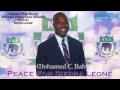 PEACE FOR SIERRA LEONE BY MOHAMED C BAH