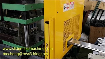 Roll forming machine for making undermount slide L part.