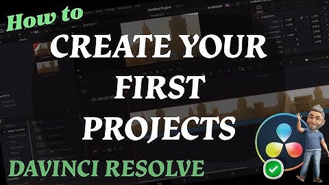 How to Create Projects in DaVinci  Resolve - Organise, Rename and Delete