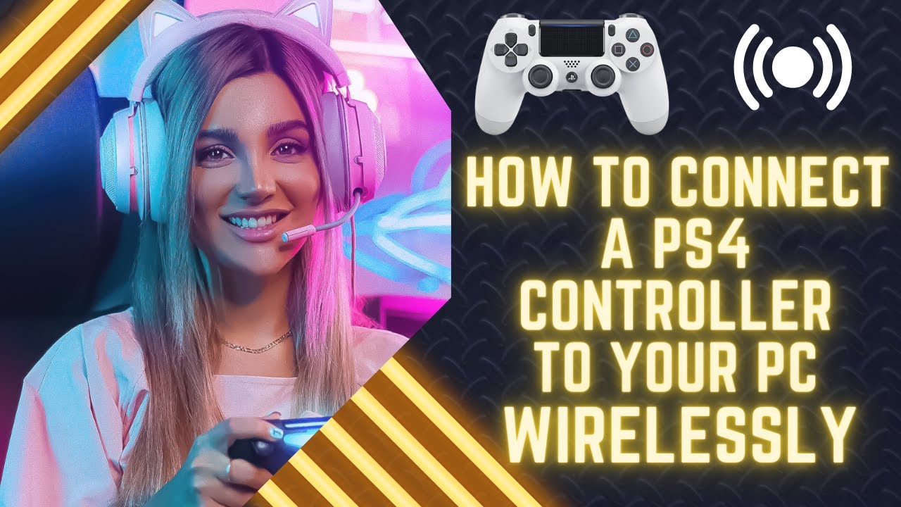 How To Connect A PS4 Controller To Your Pc Wirelessly (2024) - YouTube
