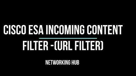 Cisco Email Security- Protecting Against Malicious or Undesirable URLs | ESA incoming content filter